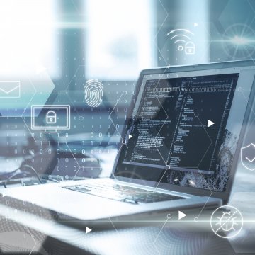 VPN code on a computer screen